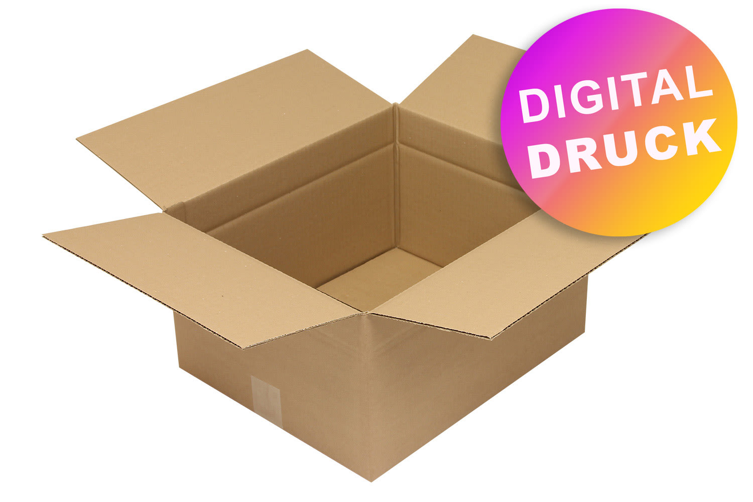 Wellpapp-Faltkarton 1-wellig von 400 - 499 mm Länge - bedruckt