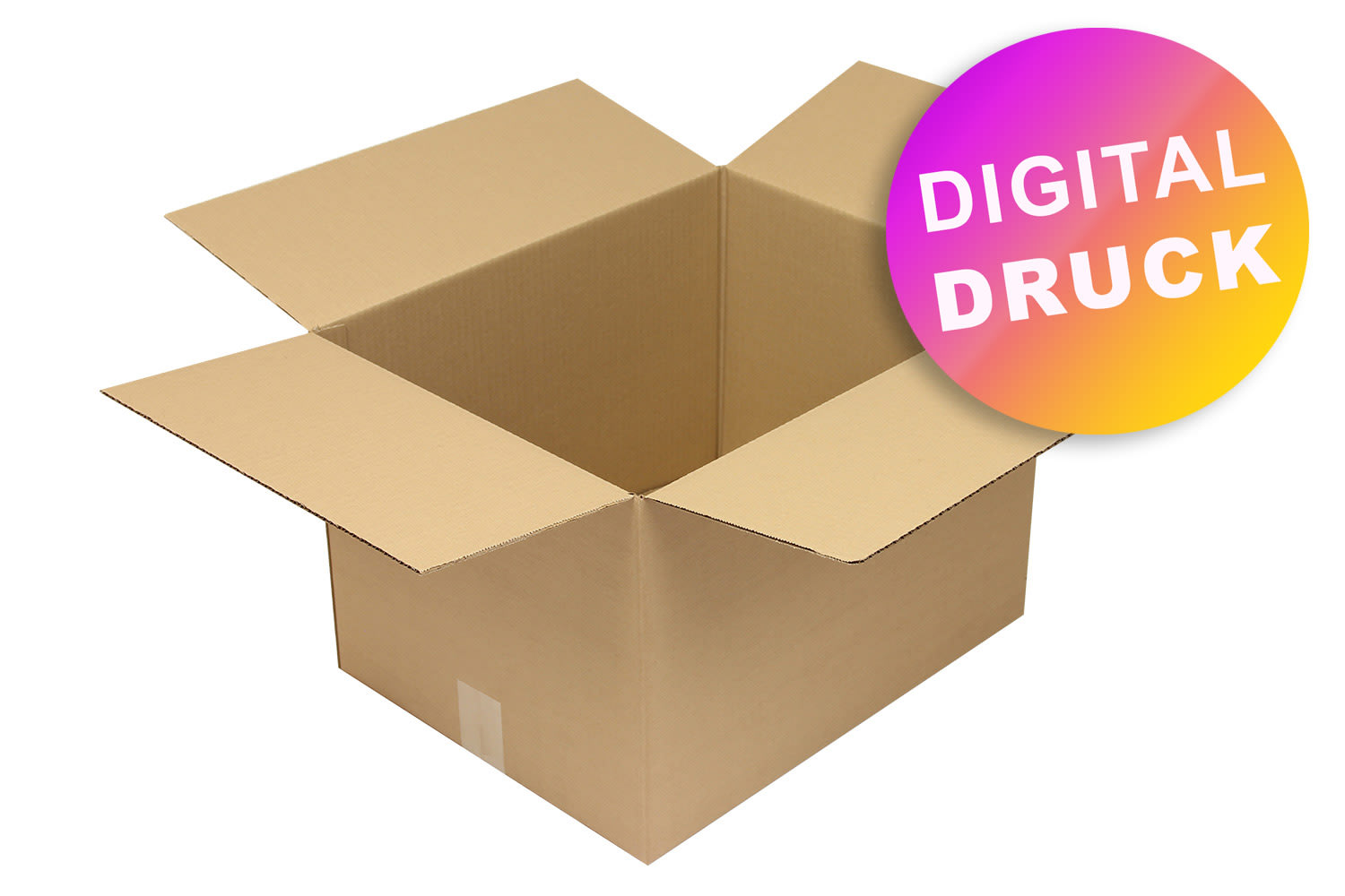 Wellpapp-Faltkarton 1-wellig von 400 - 499 mm Länge - bedruckt