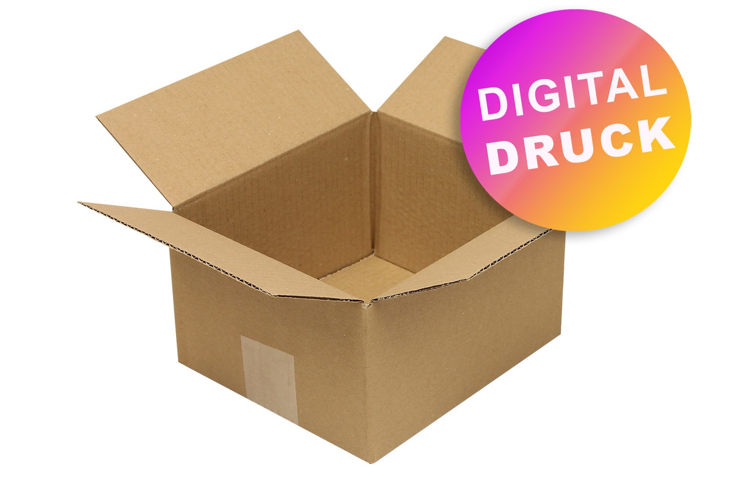 Wellpapp-Faltkarton 1-wellig von 200 - 299 mm Länge - bedruckt