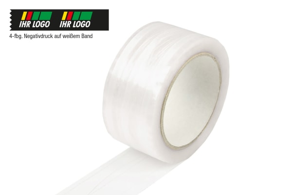 PVC-Klebeband, fadenverstärkt, 4-farbig Negativdruck, 55 µ